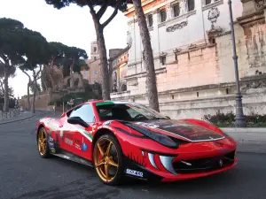 Ferrari 458 Italia e Fabio Barone - pit-stop per Amatrice - 12