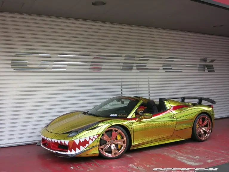 Ferrari 458 Spider Golden Shark by Office-K - 1