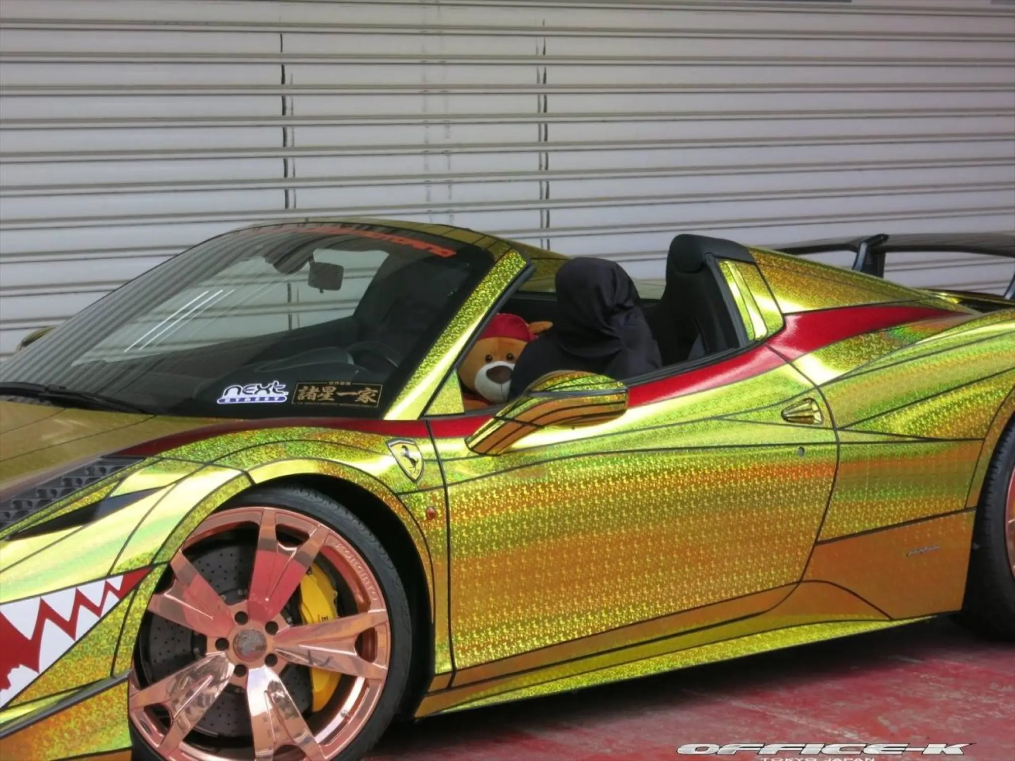 Ferrari 458 Spider Golden Shark by Office-K - 2