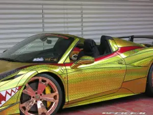 Ferrari 458 Spider Golden Shark by Office-K - 2