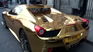 Ferrari 458 Spider Oro