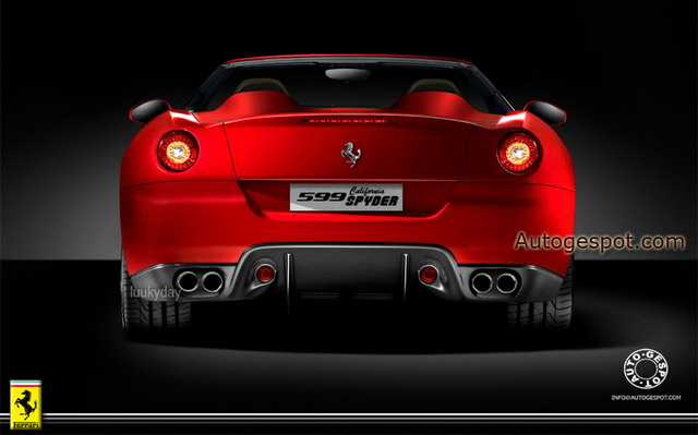 Ferrari 599 Spyder rendering