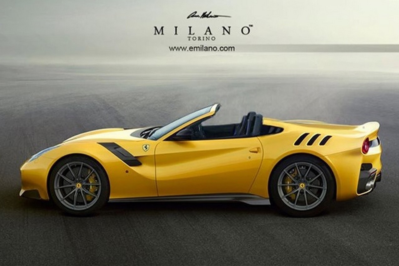 Ferrari F12tdf Aperta - rendering by Evren Milano