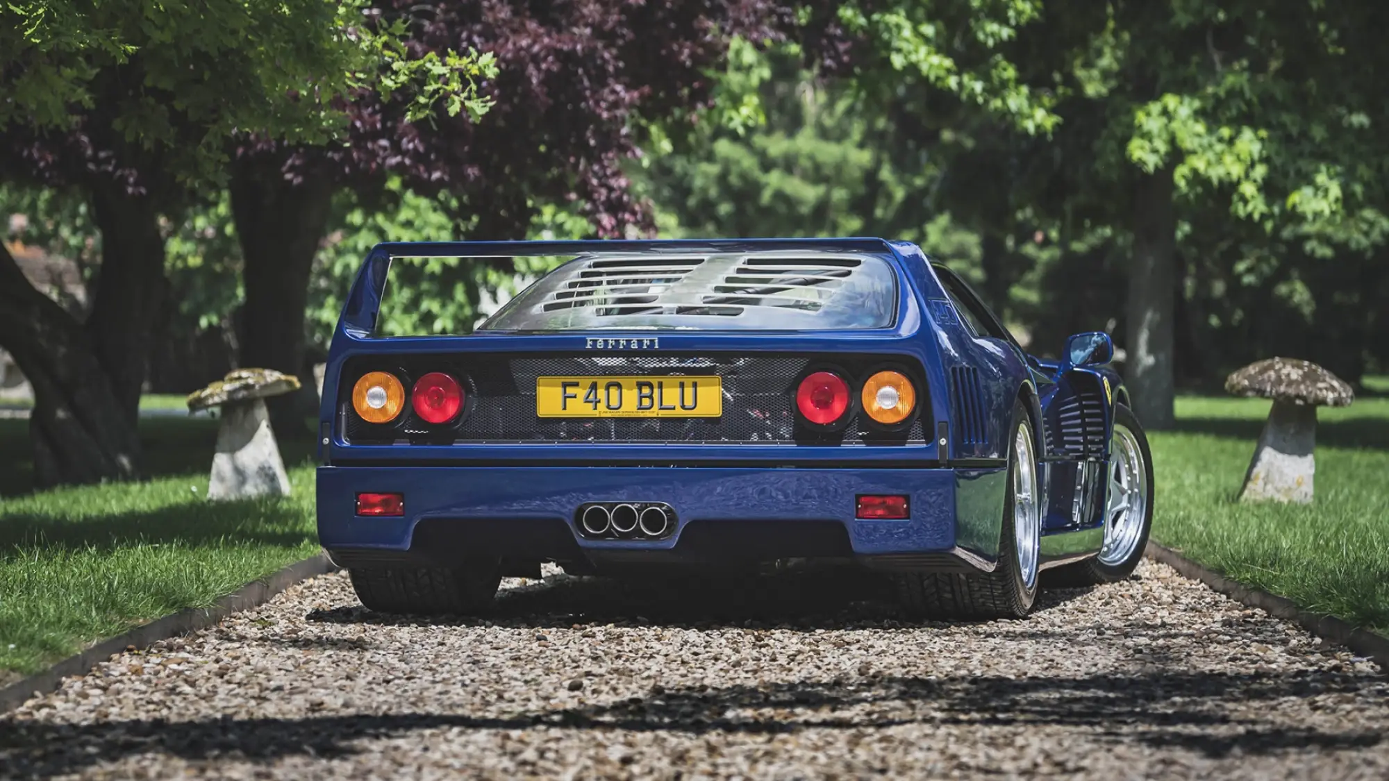 Ferrari F40 blu - 3