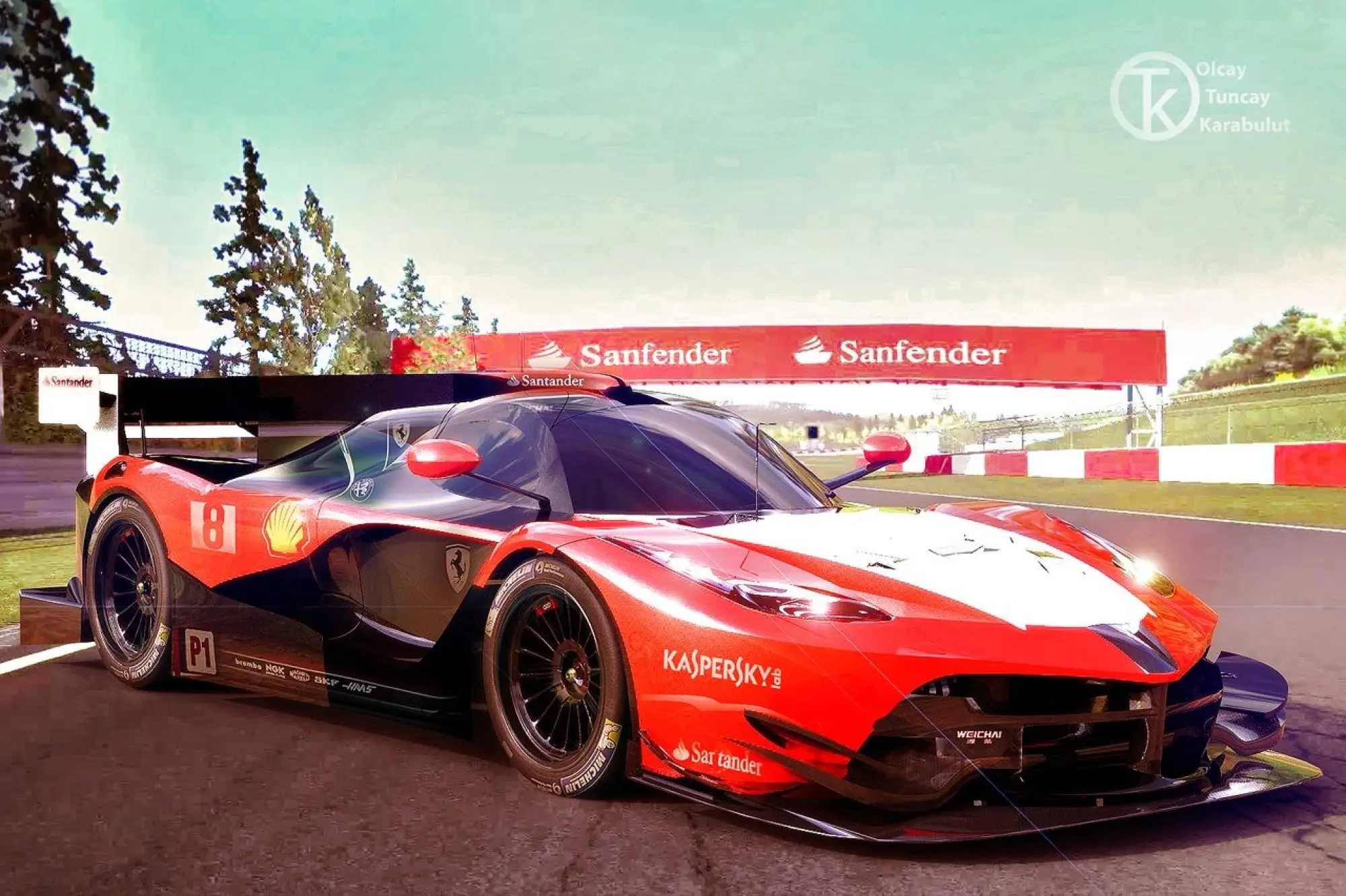 Ferrari GTE Le Mans - Rendering - 1
