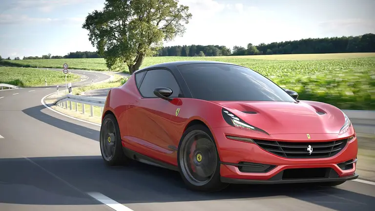 Ferrari hatchback - Rendering by Taekang Lee - 1