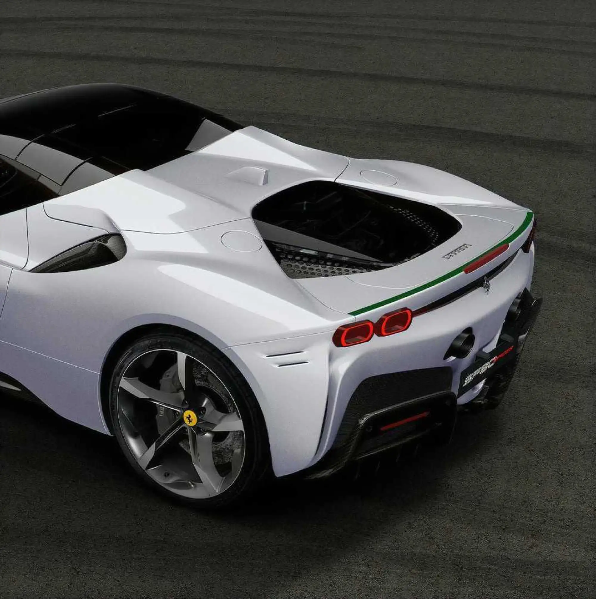 Ferrari SF90 Spider Bianco Courmayeur  - 3
