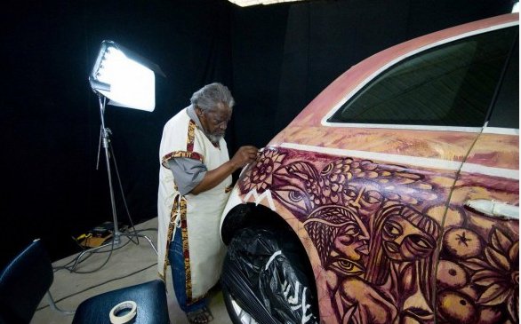 Fiat 500 alla concessionaria di Maputo, Mozambico