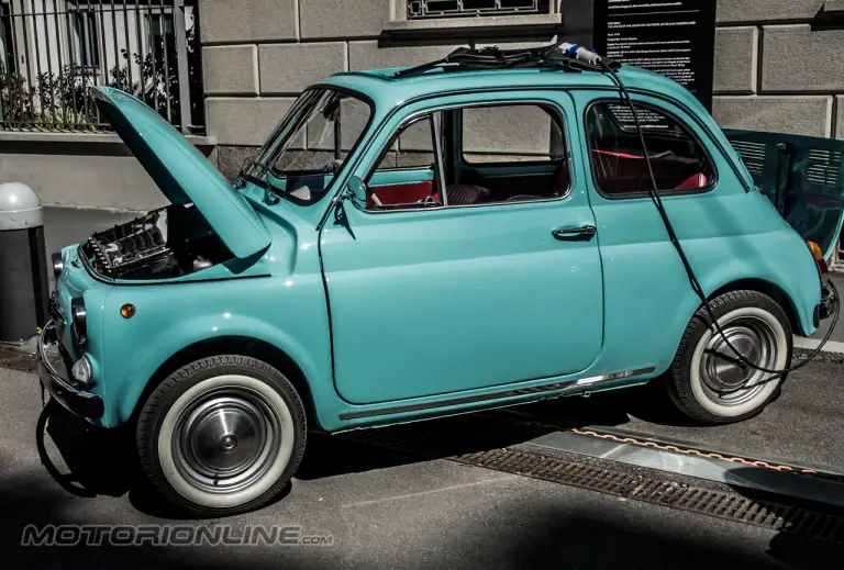 Fiat 500 Classica Elettrica by Officine Ruggenti - Fuorisalone 2017 - 14