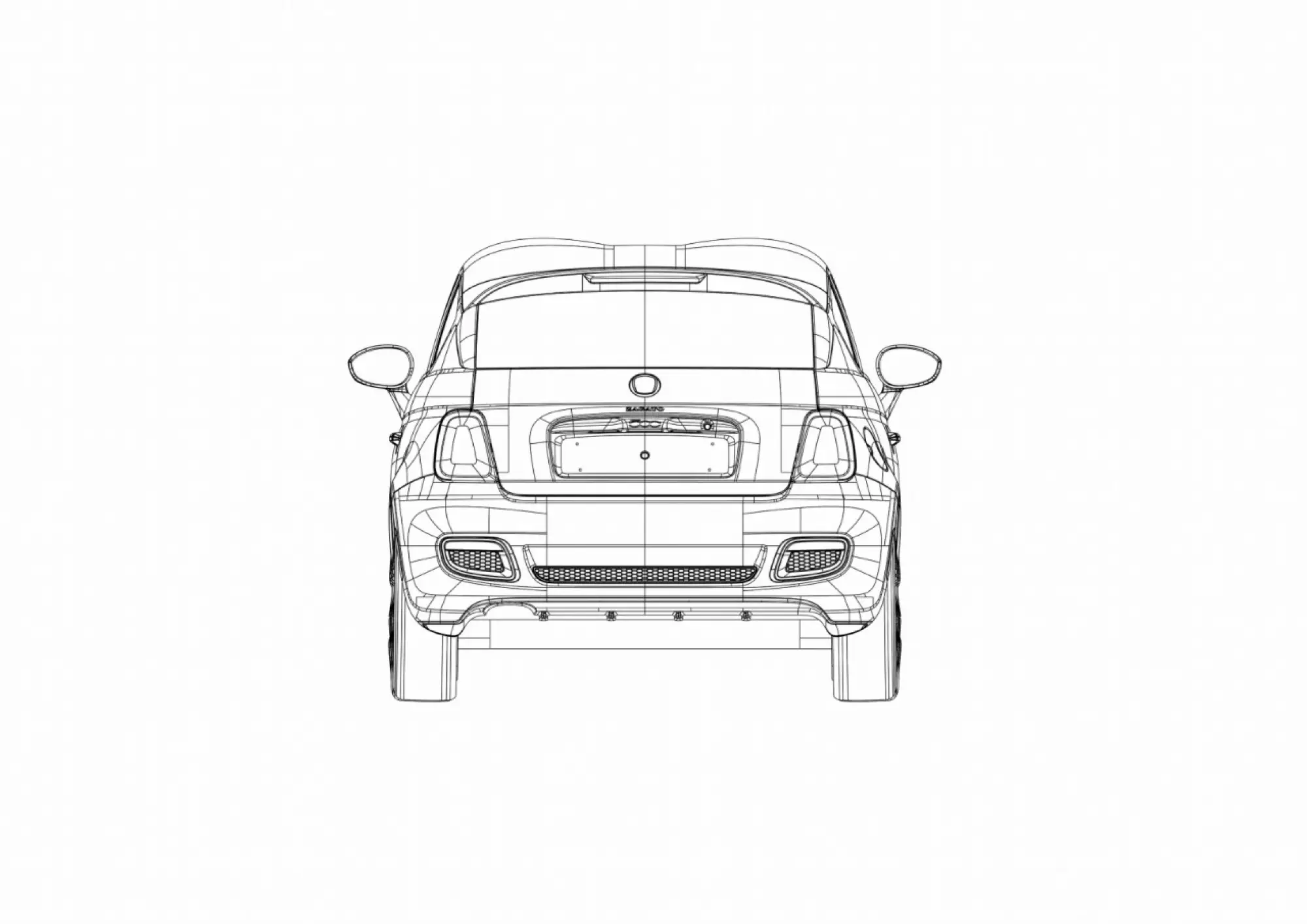 Fiat 500 Coupé Zagato bozzetti - 5