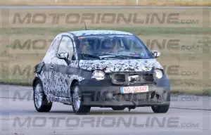 Fiat 500 elettrica - le foto spia ufficiali