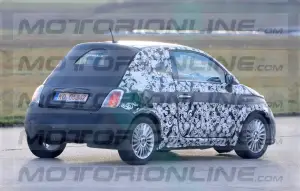Fiat 500 elettrica - le foto spia ufficiali