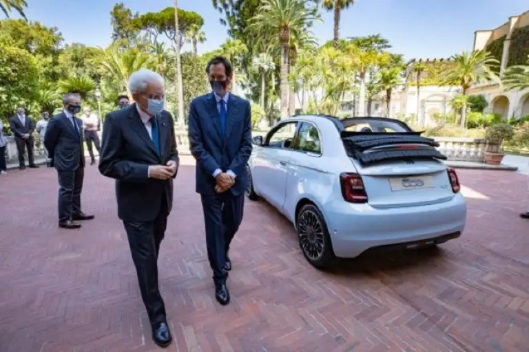 Fiat 500 elettrica - Sergio Mattarella - 2