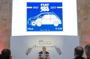 Fiat 500 francobollo celebrativo 60 anni