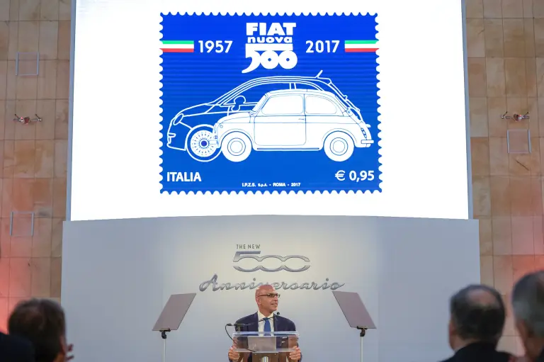 Fiat 500 francobollo celebrativo 60 anni - 7