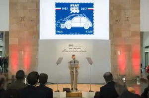 Fiat 500 francobollo celebrativo 60 anni