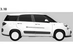 Fiat 500XL bozzetti industriali 