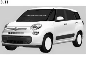 Fiat 500XL bozzetti industriali 