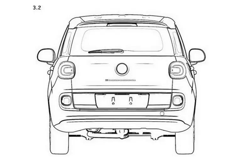 Fiat 500XL bozzetti industriali  - 7