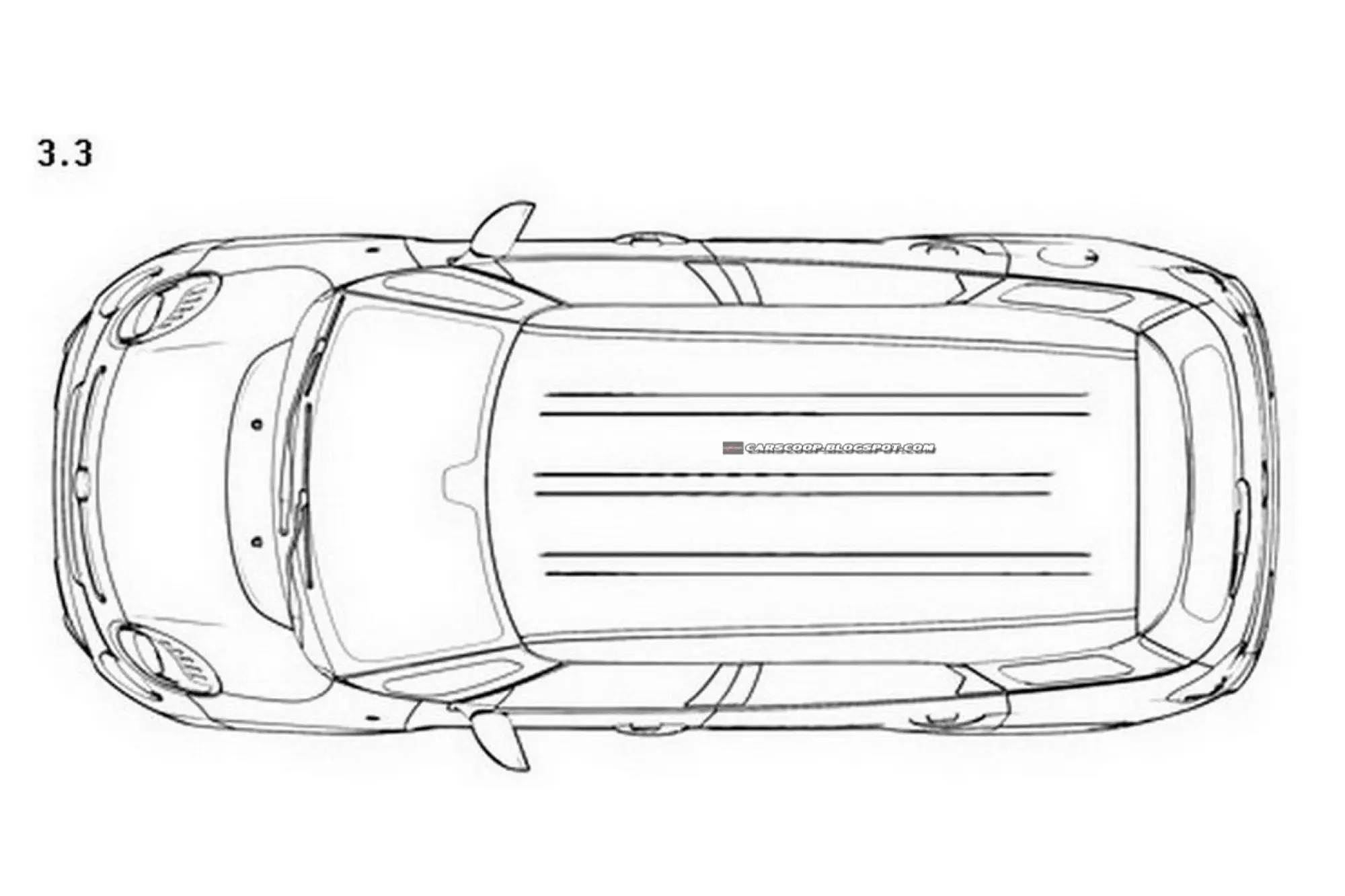 Fiat 500XL bozzetti industriali  - 8