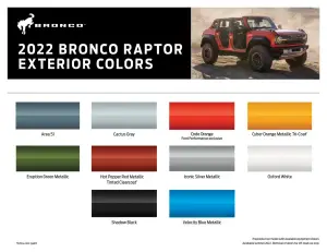 Ford Bronco Raptor 2022 - 2