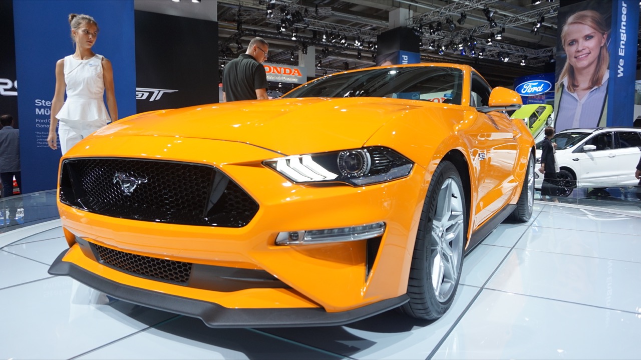 Ford Mustang Facelift Foto Live - Salone di Francoforte 2017