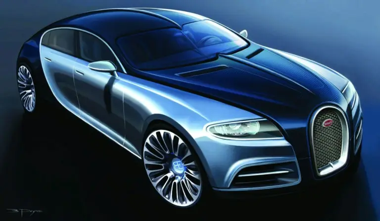 Foto ufficiali e sketch della Bugatti 16C Galibier Concept - 7