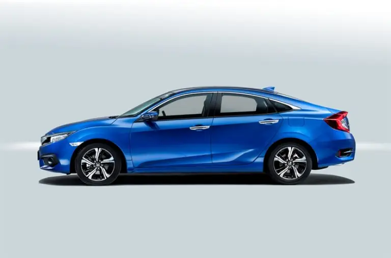 Honda Civic 4 porte Foto Stampa Salone di Parigi 2016 - 3