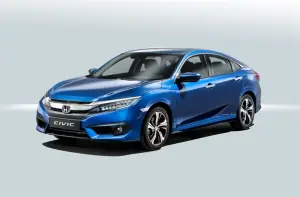 Honda Civic 4 porte Foto Stampa Salone di Parigi 2016 - 4