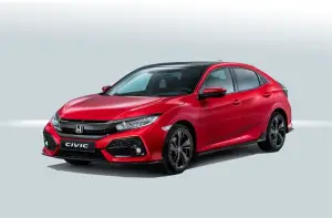 Honda Civic 5 porte foto ufficiali 29 settembre 2016