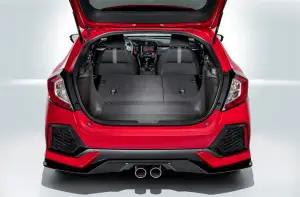 Honda Civic 5 porte foto ufficiali 29 settembre 2016
