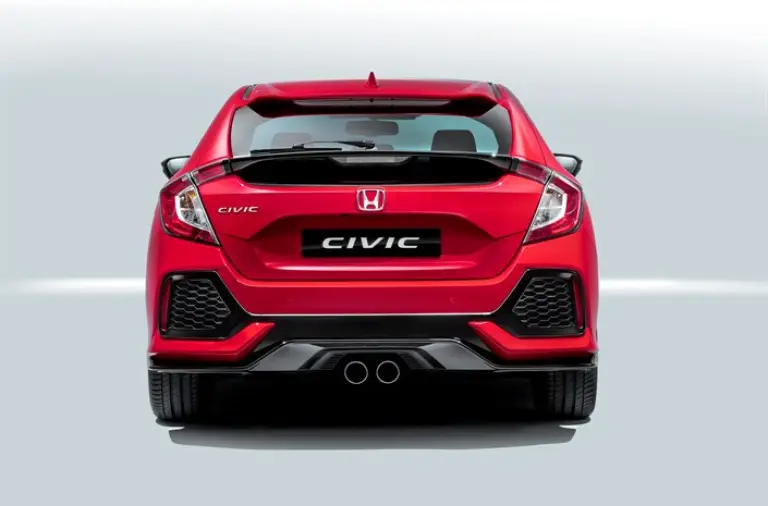 Honda Civic 5 porte foto ufficiali 29 settembre 2016 - 10
