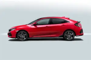 Honda Civic 5 porte foto ufficiali 29 settembre 2016