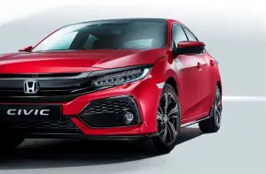 Honda Civic 5 porte foto ufficiali 29 settembre 2016
