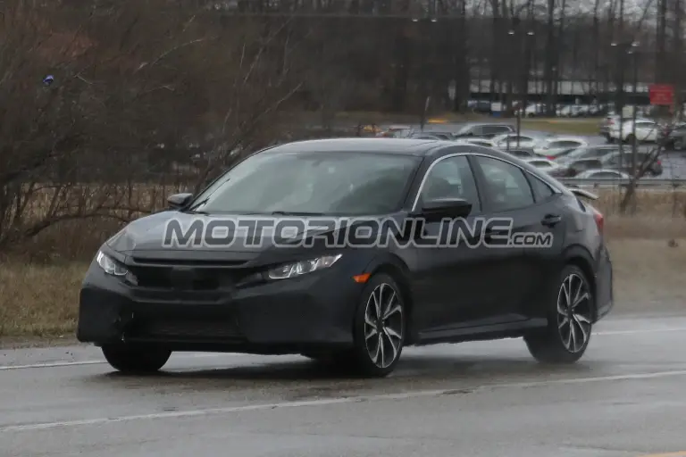 Honda Civic Si MY 2018 - Foto spia 01-03-2017 - 2