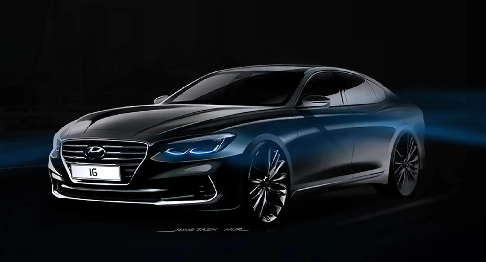 Hyundai Azera teaser - 1