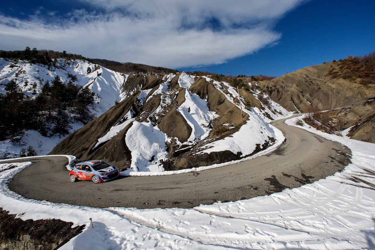 Hyundai i20 WRC - prologo Rally di Monte Carlo 2016