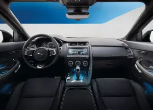 Jaguar E-PACE interni foto presentazione 14 Luglio 2017