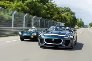 Jaguar F-Type Project 7 e D-Type - Le Mans Classic