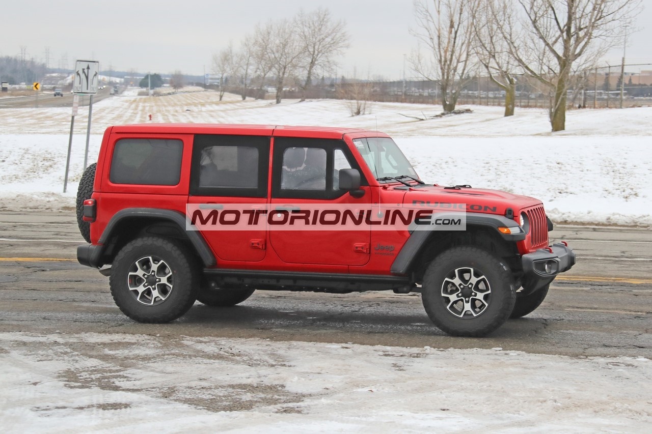 Jeep Wrangler mezze porte - Foto spia 7-1-2021