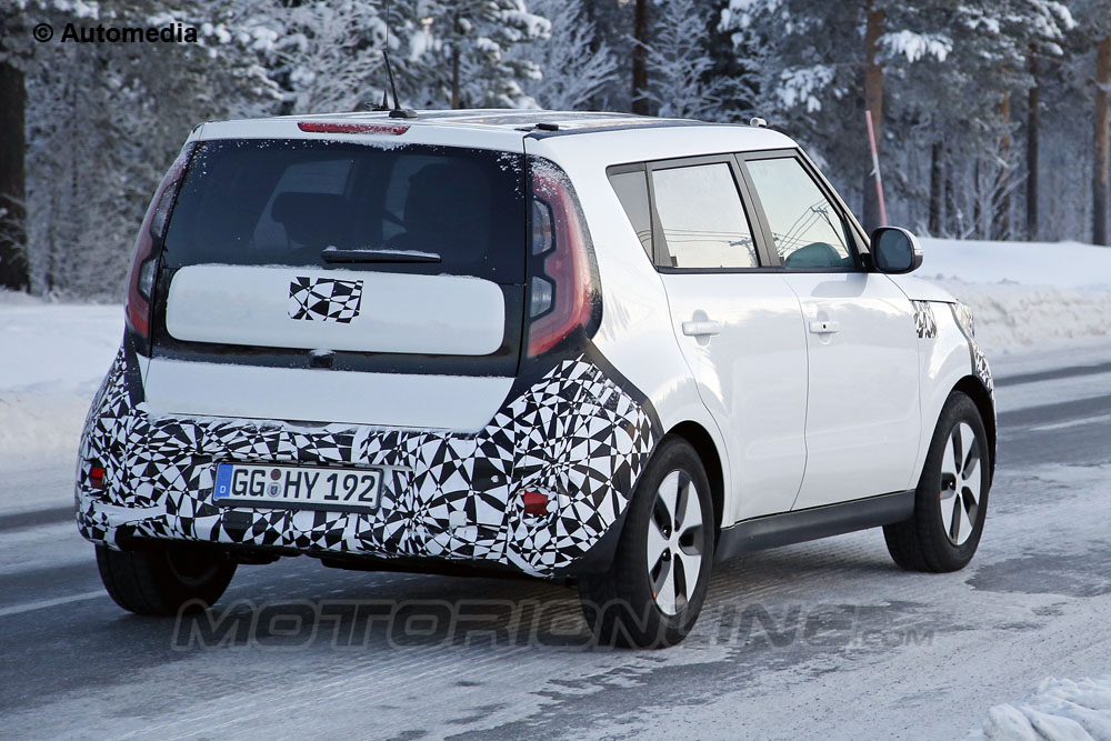 Kia Soul EV - Foto spia 20-01-2014