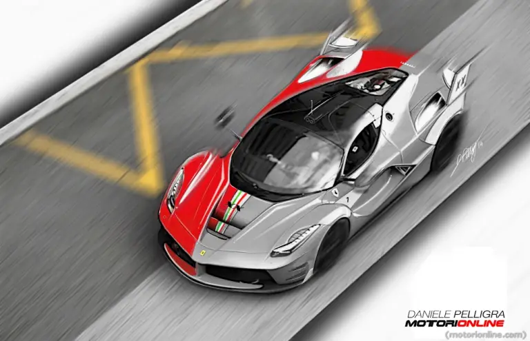 LaFerrari XX - sketch design by Daniele Pelligra  - 4