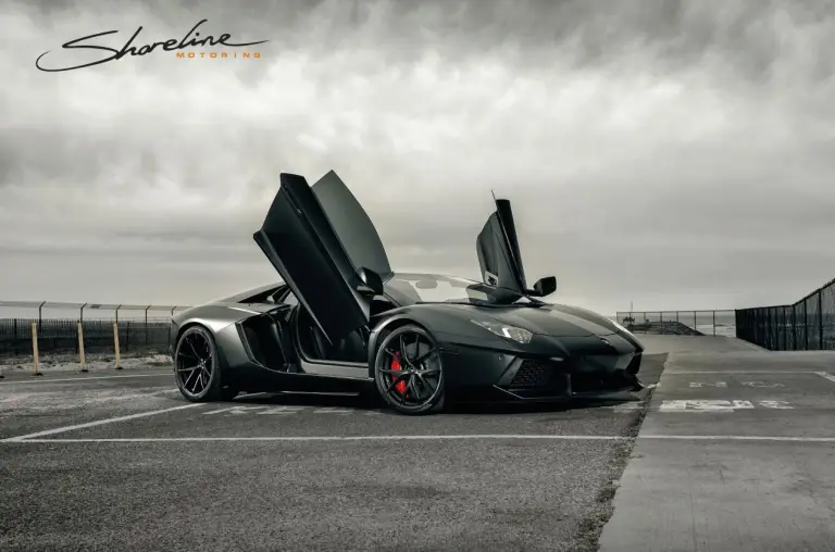 Lamborghini Aventador Roadster Matte Black by Shoreline Motoring - 3