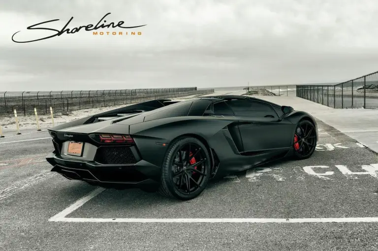 Lamborghini Aventador Roadster Matte Black by Shoreline Motoring - 5