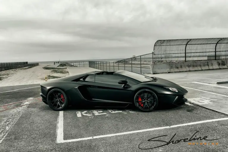 Lamborghini Aventador Roadster Matte Black by Shoreline Motoring - 7