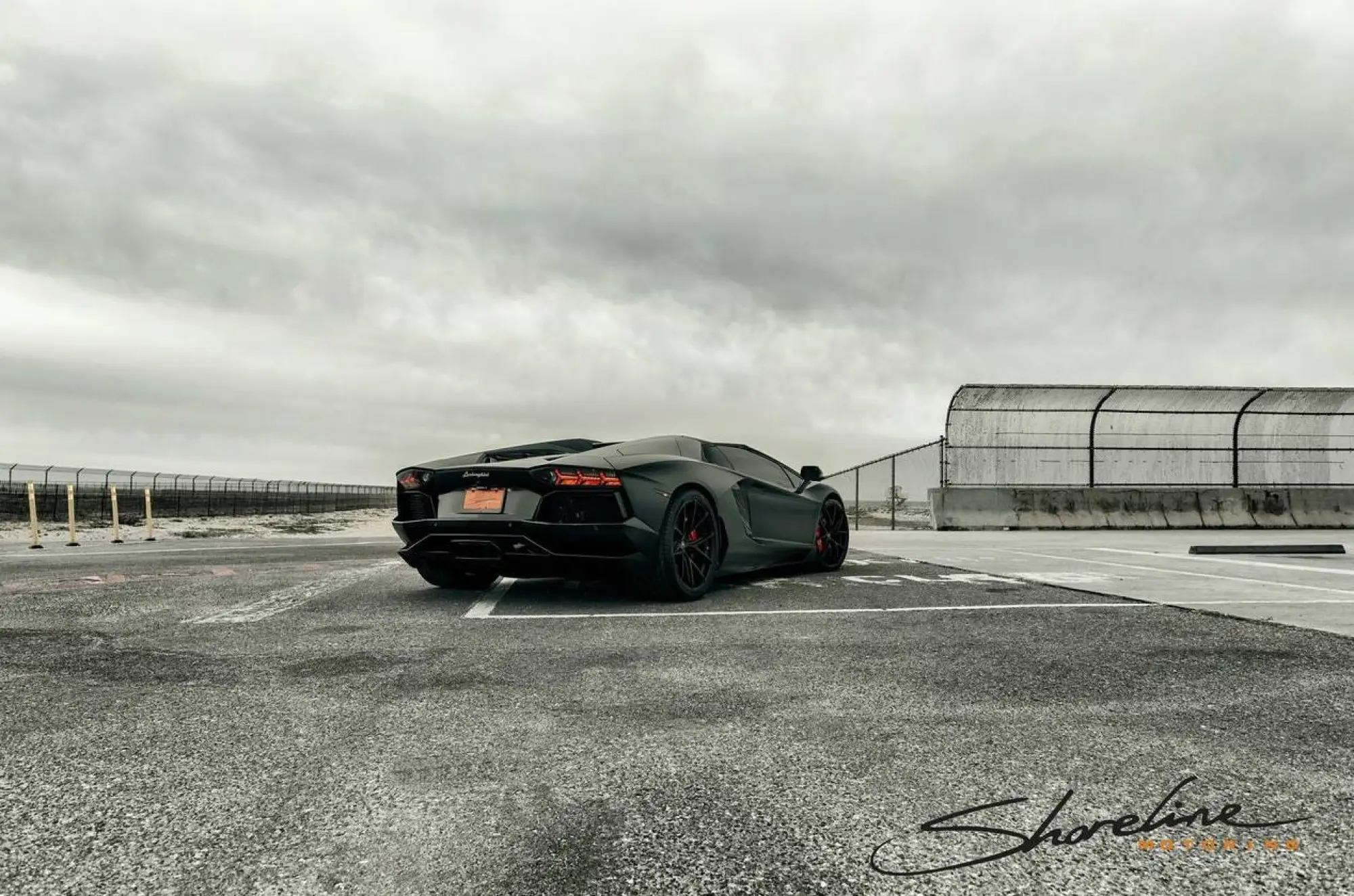 Lamborghini Aventador Roadster Matte Black by Shoreline Motoring - 8