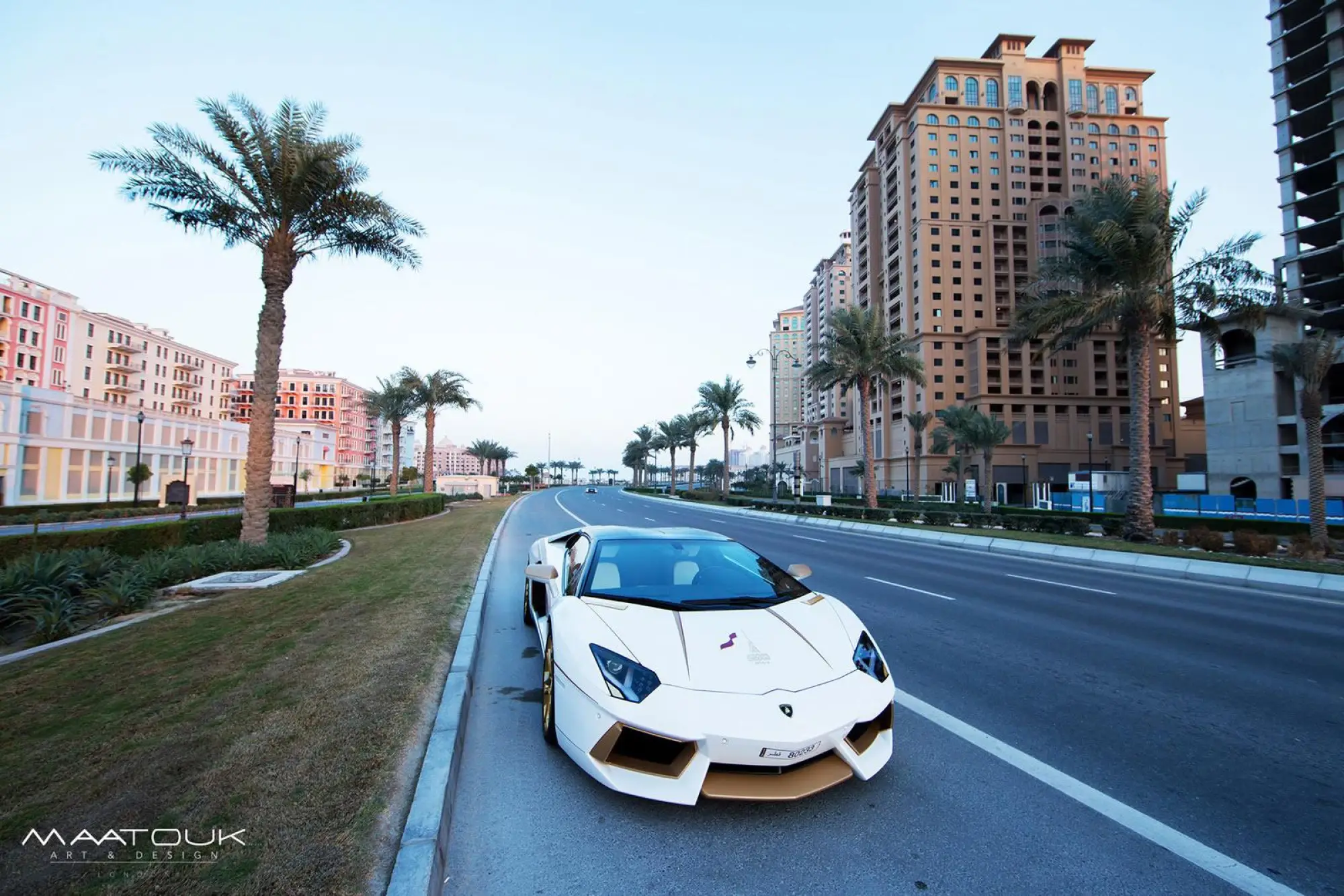 Lamborghini Aventador Roadster National Day Golden Limited Edition by Maatouk Design London - 5