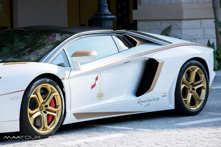 Lamborghini Aventador Roadster National Day Golden Limited Edition by Maatouk Design London - 7