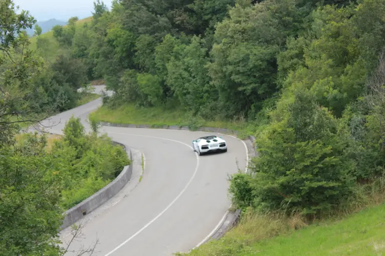 Lamborghini Aventador Roadster - Prova su strada e in pista 2014 - 15