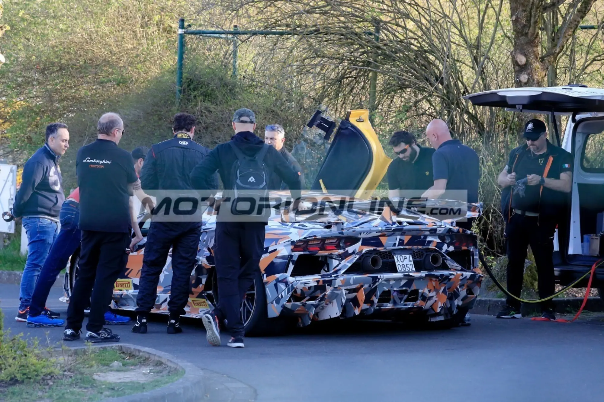 Lamborghini Aventador SV J foto spia 19-4-2018 - 5